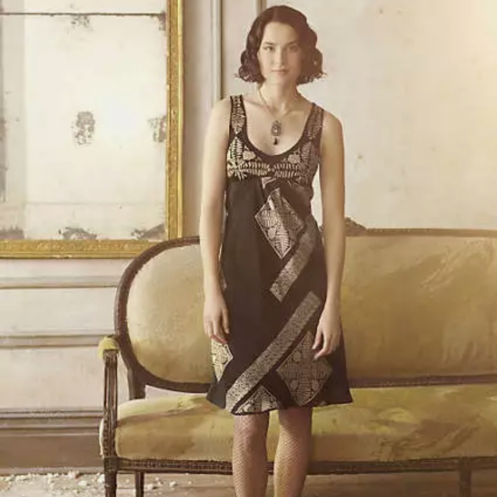 Anthropology Silk Dress